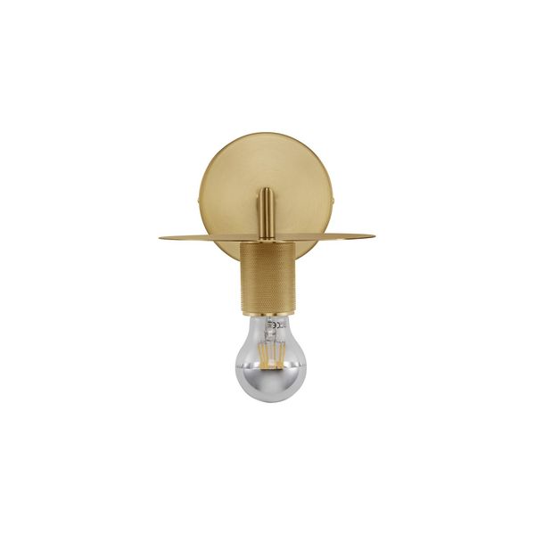 Gold Metal LED E27 1x12 Watt 230 Volt IP20 Bulb Excluded D: 12 W: 21 H: 15.5 cm image 1