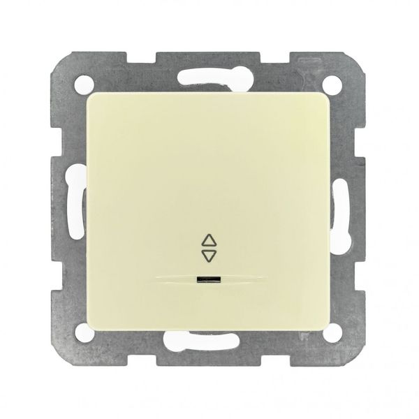 Linnera-Rollina Q C Illuminated Two Way Switch Beige image 1