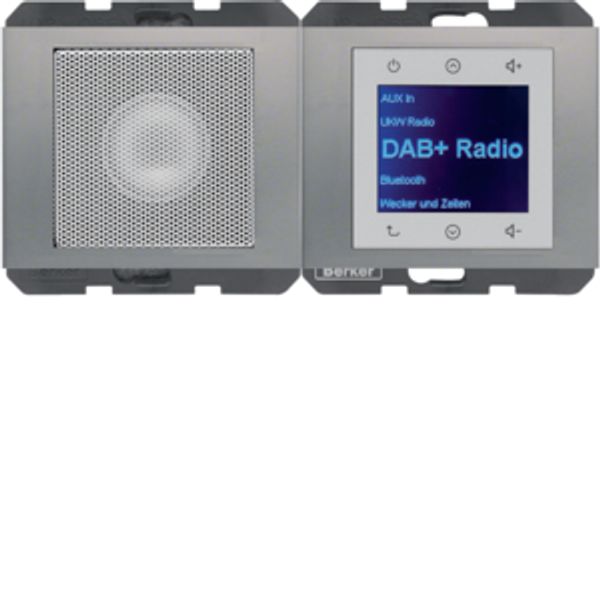 Radio Touch with Loudspeaker DAB+, Bluetooth K.x stainless steel image 1