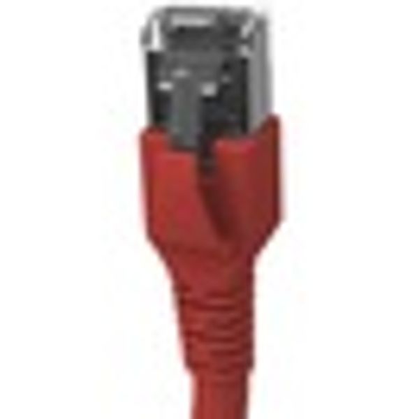 Patchcord RJ45 shielded Cat.6a 10GB, LS0H, red,     2.0m image 5