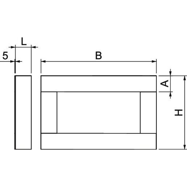 BSKH09-E1021 End piece for BSKH09-K1021 102x210 image 2