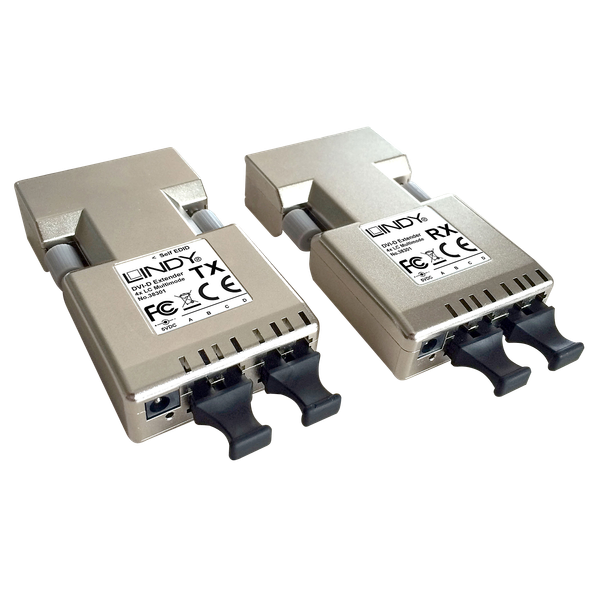 500m Fibre Optic DVI-D Single Link Extender Multimode, max. 1920 x 1200 image 1