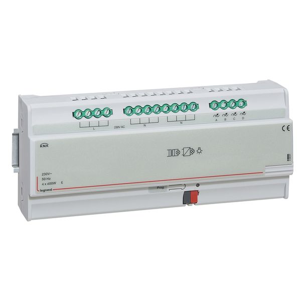 KNX DIN VARIATEUR RLC 4 SORTIES, 400VA/CH image 1