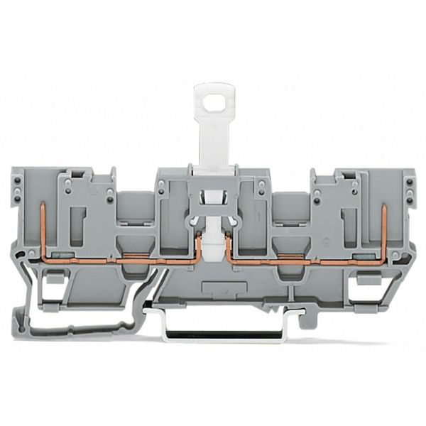 2-pin disconnect carrier terminal block with shield contact with 2 jum image 1