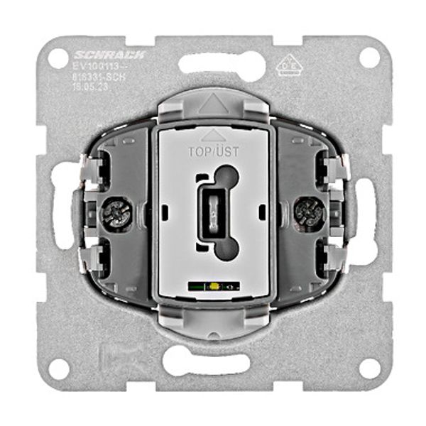 Two-way switch insert, illuminated, cage clamps image 1