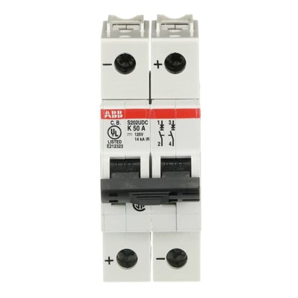 S202UDC-K50 Miniature Circuit Breaker - 2P - K - 50 A image 4