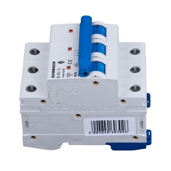 Miniature Circuit Breaker (MCB) AMPARO 6kA, B 50A, 3-pole image 5