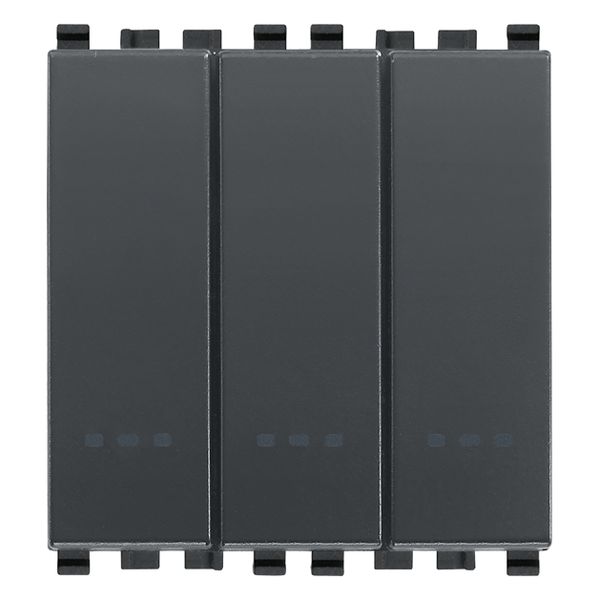 Three 1P 20AX 1-way switches grey image 1