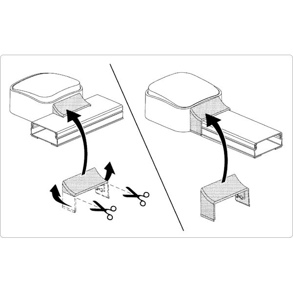 Adaptor for Forix wiring device for 24x14 mm mini-trunking image 2