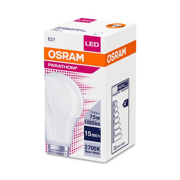 Spuldze LED E27 10W=75W A60 2700K MAT 1060Lm Osram image 1