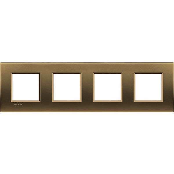 LL - cover plate 2x4P 71mm shiny bronze image 2
