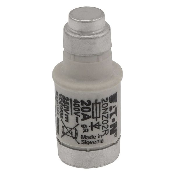 Fuse-link, LV, 20 A, AC 400 V, D02, aR, IEC, ultra rapid image 8