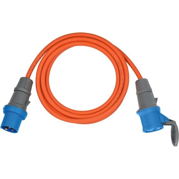 CEE Extension Cable IP44 for Camping/Maritime 5m H07RN-F 3G2.5 orange CEE 230V/16A plug and socket image 1