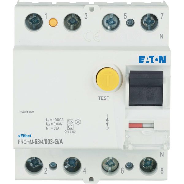 Residual current circuit breaker (RCCB), 63A, 4p, 30mA, type G/A image 6