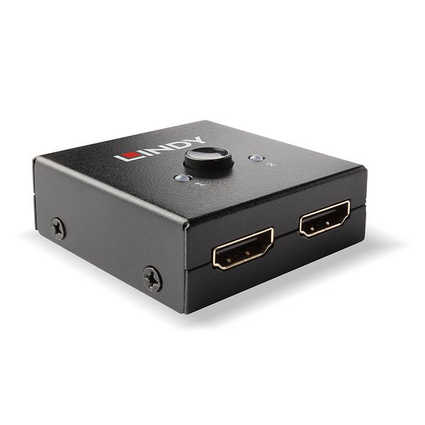 2 Port HDMI 18G Bi-Directional Switch Switch between two 4K Ultra HD HDMI® source devices connected to one 4K Ultra HD display, or two 4K Ultra HD displays connected to a single 4K Ultra HD source device image 2