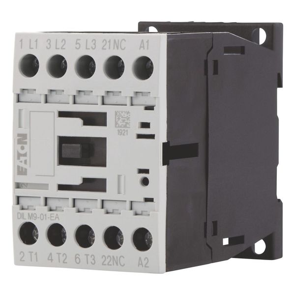 Contactor, 3 pole, 380 V 400 V 4 kW, 1 NC, 230 V 50 Hz, 240 V 60 Hz, AC operation, Screw terminals image 1