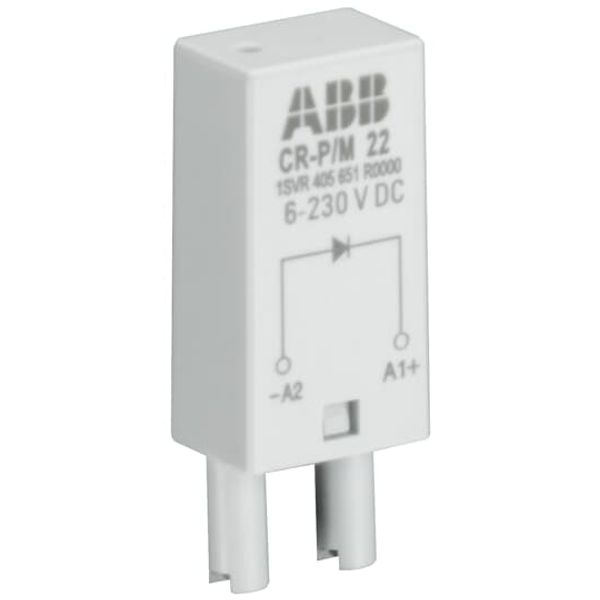 CR-P/M 42CV Pluggable module diode and LED green, 110VDC,A1+, A2- image 1