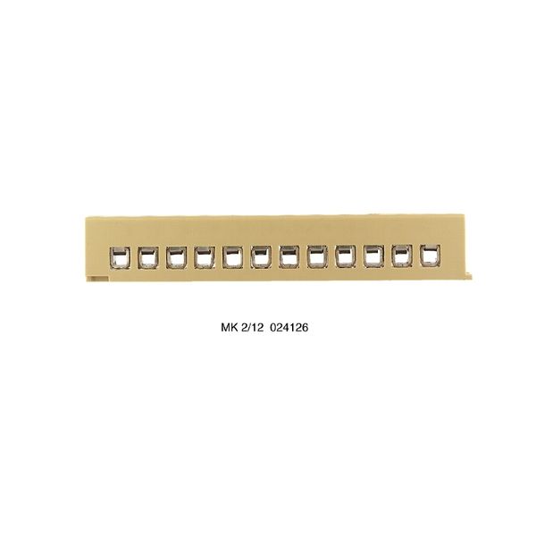 Single- and multi-pole terminal strip, Screw connection, 2.5 mm², 125  image 1