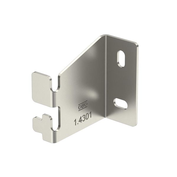 WBH CGR50 A2  Wall bracket, horizontal, H65mm, Stainless steel, material 1.4307, A2, 1.4301 without surface. modifications, additionally treated image 1