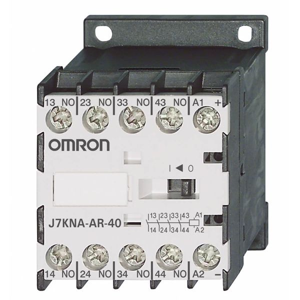Mini contactor relay, 4-pole (4 NO), 10 A AC1 (up to 690 VAC), 550 VAC image 2