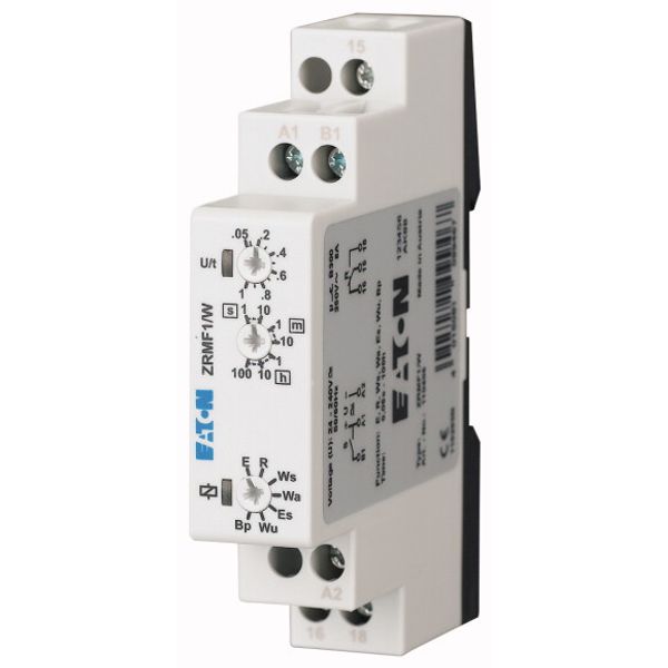 Timing relay multi-function, 7 functions, 1 changeover contacts image 1