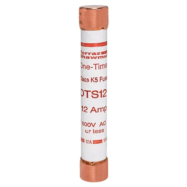 Fuse OTS - Class K5 - Fast-Acting 600VAC 300VDC 12A Ferrule image 1