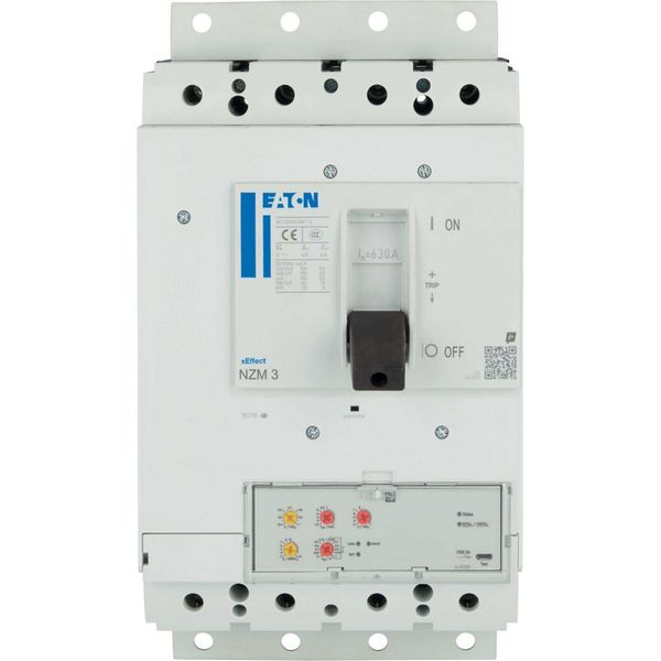 NZM3 PXR20 circuit breaker, 630A, 4p, plug-in technology image 7