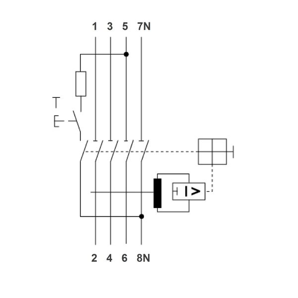 Residual current curcuit breaker 125A, 4-pole, 300mA,type AC image 3