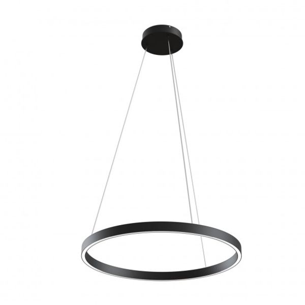 Modern Rim Pendant Lamp Black image 4