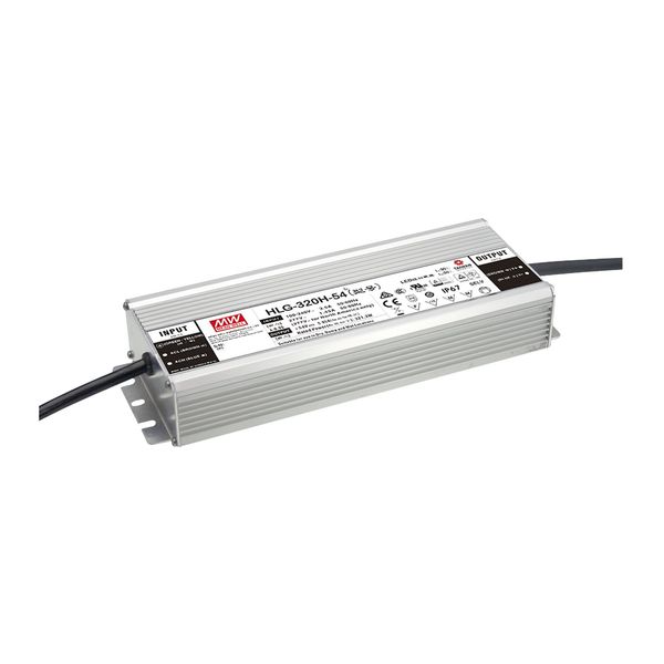 HLG-320H-12 LED driver, IP67 264W, 12V, 22A CV+CC, MEAN WELL image 1