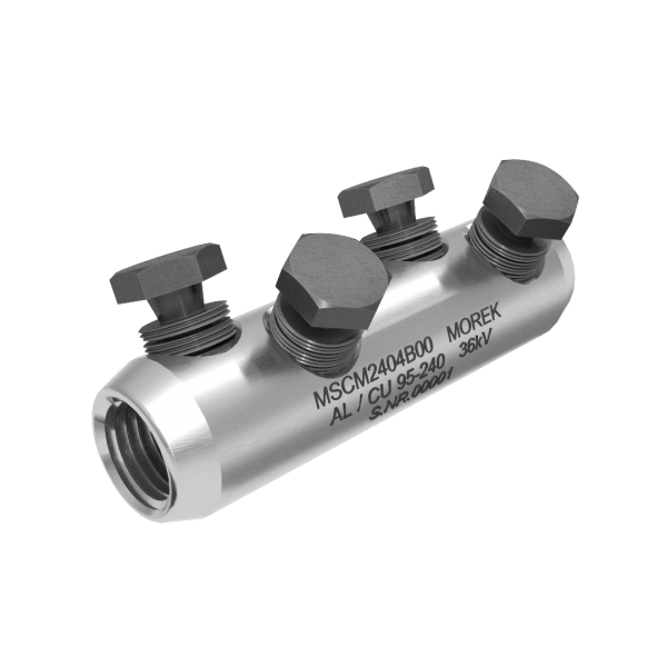 MSCM240 Al/Cu 95-240mm² 36kV 4xBrass screw SB cable connector image 1
