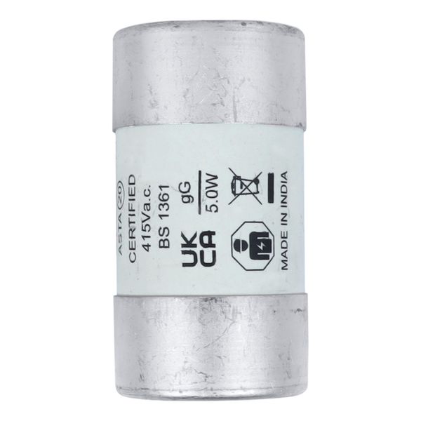 House service fuse-link, low voltage, 100 A, AC 415 V, BS system C type II, 23 x 57 mm, gL/gG, BS image 15