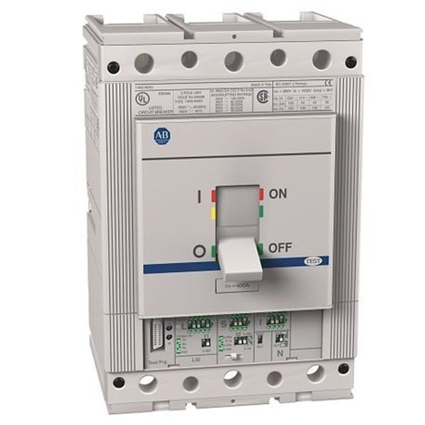 Allen-Bradley, 140G - Molded Case Circuit Breaker, K frame, 65 kA, LSI (electronic), Rated Current 400 A image 1