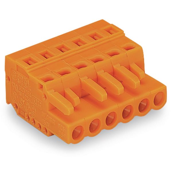 1-conductor female connector CAGE CLAMP® 2.5 mm² orange image 4