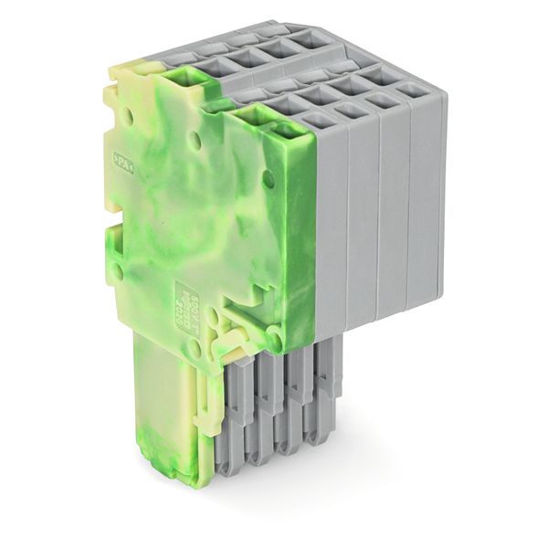 2-conductor female connector Push-in CAGE CLAMP® 1.5 mm² green-yellow/ image 1