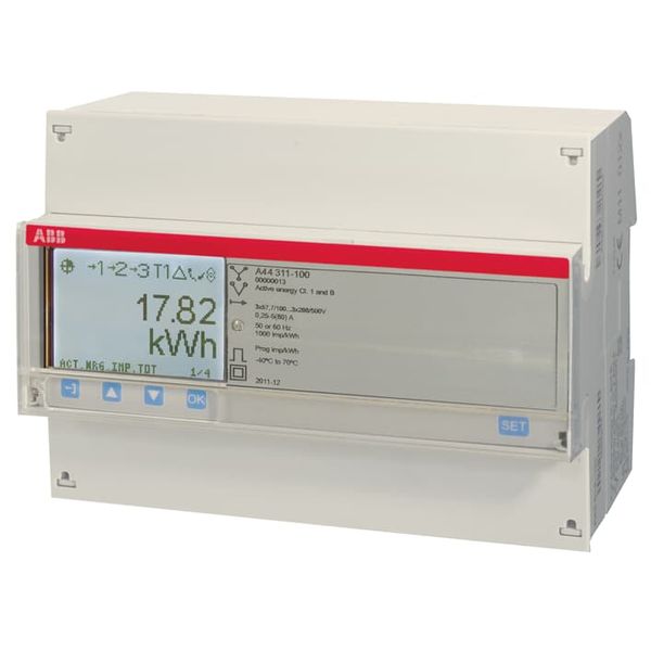 A44 352-100, Energy meter'Silver', Modbus RS485, Three-phase, 1 A image 2