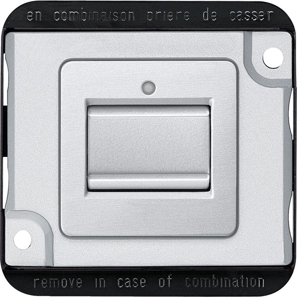 Rocker switch insert, two-way, aluminium, Anti-vandalism image 4