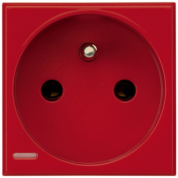 SOCKET 10/16A F/B RED image 1