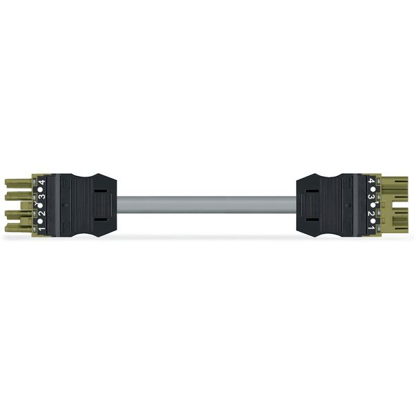 pre-assembled interconnecting cable;Eca;Socket/plug;light green image 3
