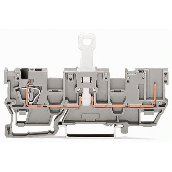 1-conductor/1-pin disconnect carrier terminal block with shield contac image 1