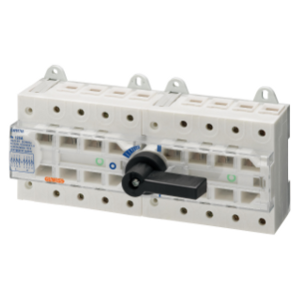 THREE-WAY SWITCH DISCONNECTOR I O II - MSS 125 - 4P 63A 400V image 1