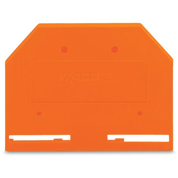 End and intermediate plate 2.5 mm thick orange image 1