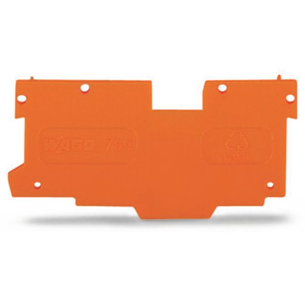 End and intermediate plate 1.1 mm thick orange image 1