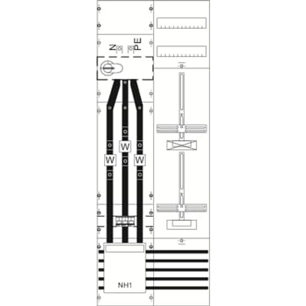 KA4231 Measurement and metering transformer board, Field width: 2, Rows: 0, 1350 mm x 500 mm x 160 mm, IP2XC image 5