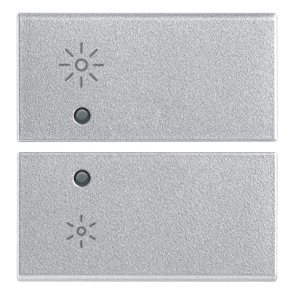 2 half buttons 2M regulation symb.Silver image 1