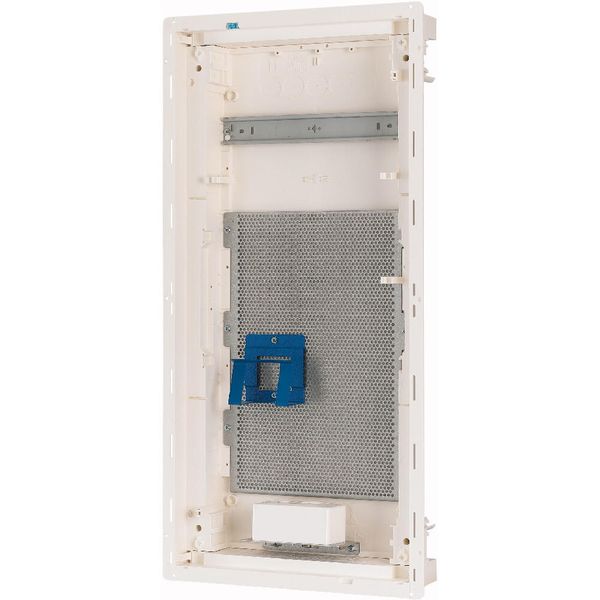 Compact distribution board-flush mounting, multimedia, 4-rows, flush sheet steel door image 11