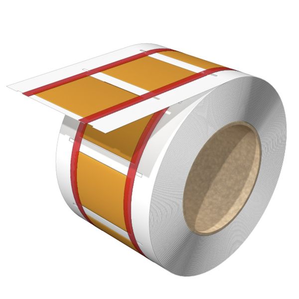 Cable coding system, 12.7 - 25.4 mm, 40.5 mm, Polyolefine, yellow image 1