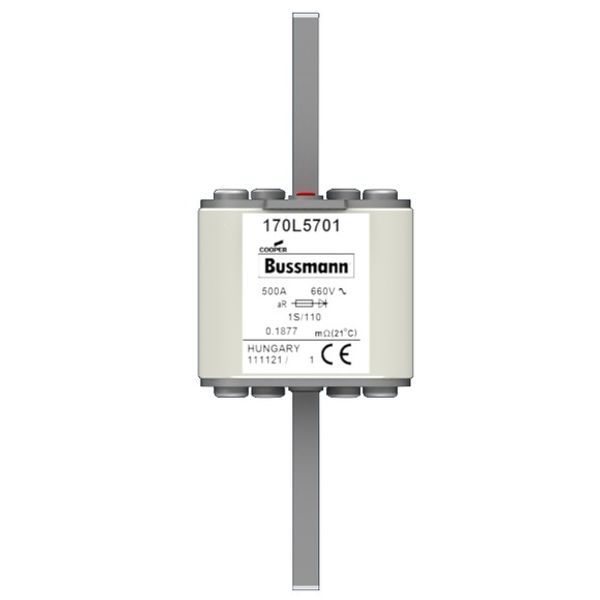 Fuse-link, high speed, 250 A, AC 1000 V, Size 00, 30 x 67 x 128 mm, aR, IEC, type T indicator image 1