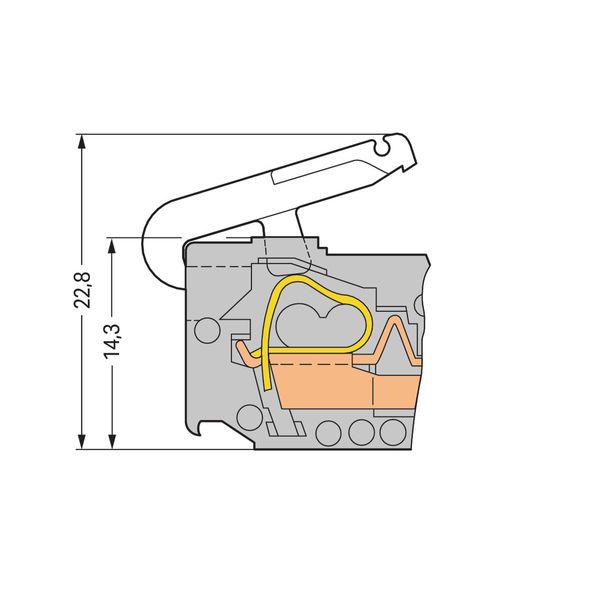 Operating tool made of insulating material 1-way white image 3