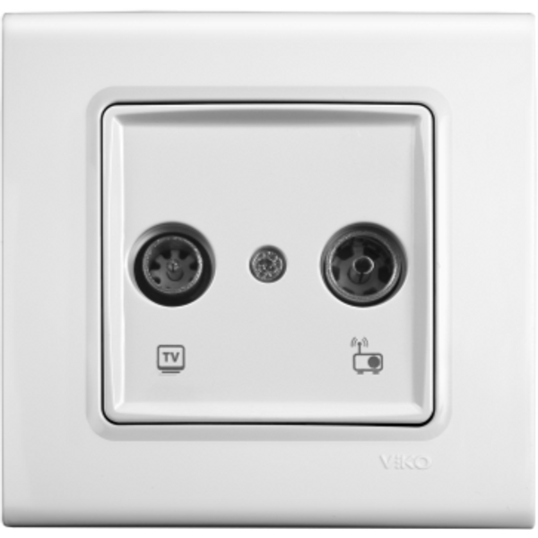 Linnera-Rollina TV-Radio Socket Transitive (7-12-dB) Beige image 1